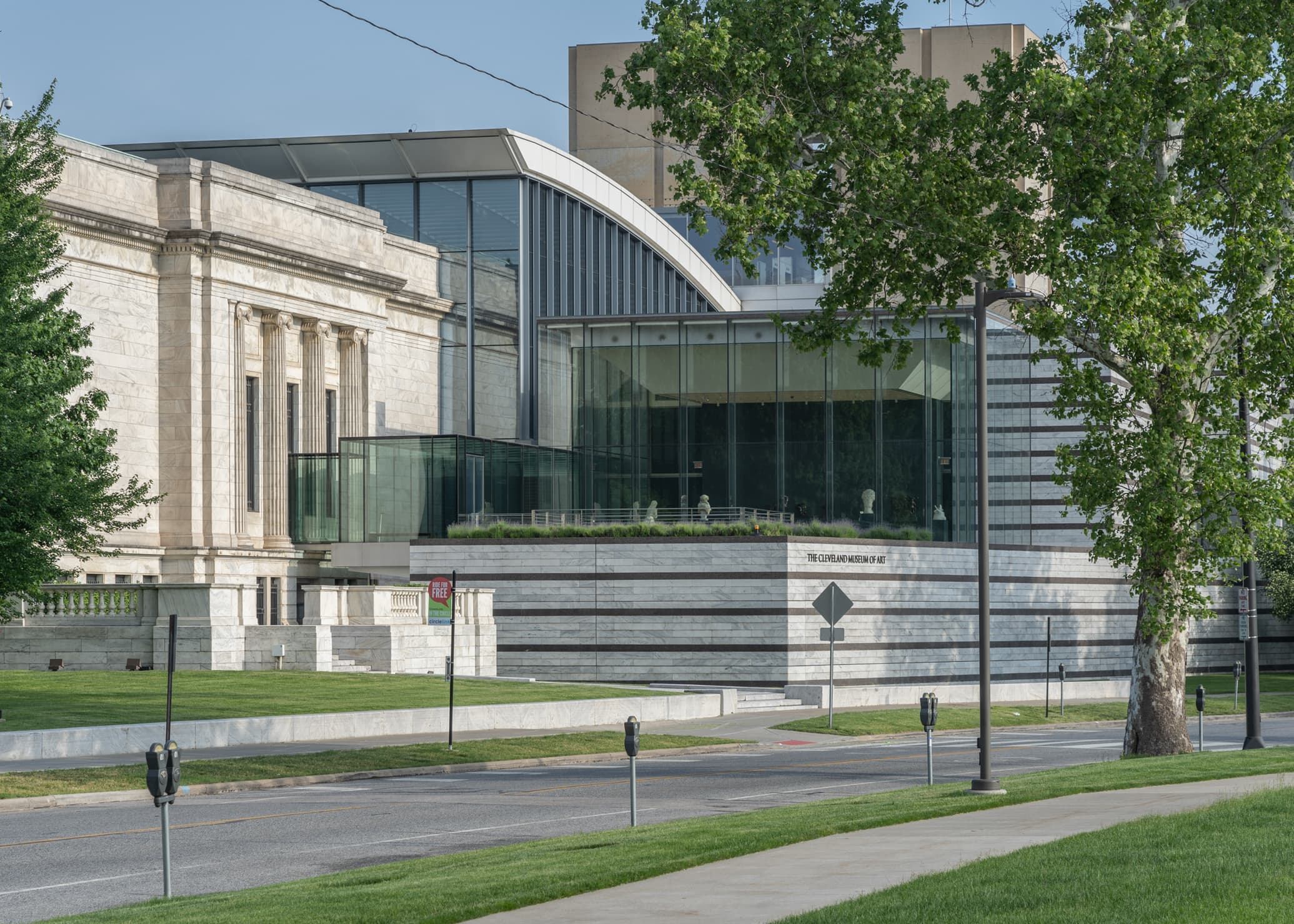 The exterior of the museum