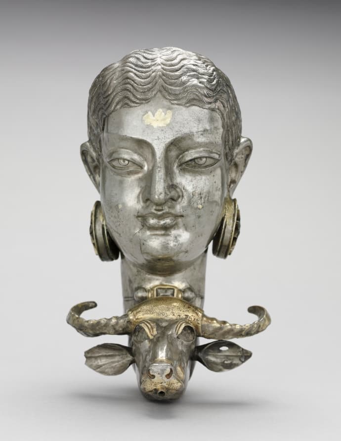 Woman and Water Buffalo Rhyton