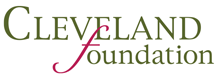 Logotype for Cleveland Foundation with using a swash lowercase f.