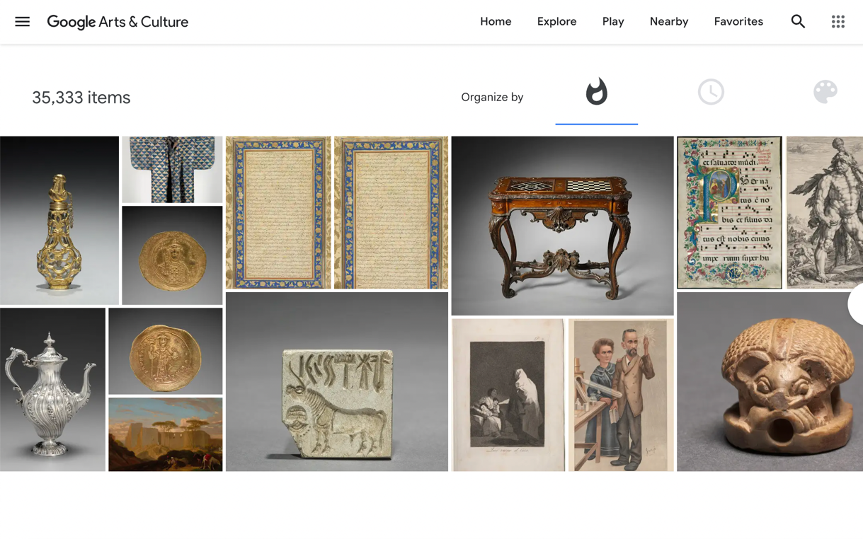 CMA objects on google arts and culture